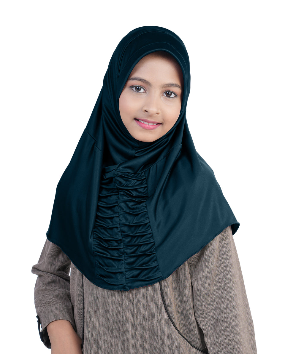 Mehar Nisa Hijab for Girls Hijabs Modest Wear with Front Pleated Detaili