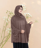 Women's Stylish Soft Rich Polyester Fabric Hanana Sleeve Hijab F Size