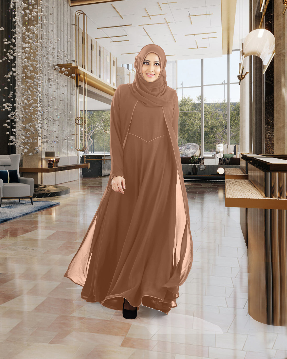 Mehar Hijab Modestly Stylish Look Classy and elegant Marium Premium Abaya
