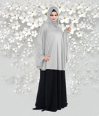 Women's Stylish Soft Rich Polyester Fabric Hanana Sleeve Hijab F Size