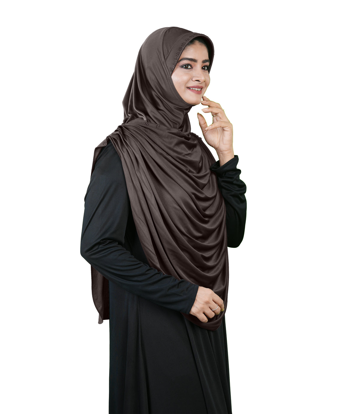 Modest Fashion by Mehar Laila Two-Piece Frilled Hijab Set