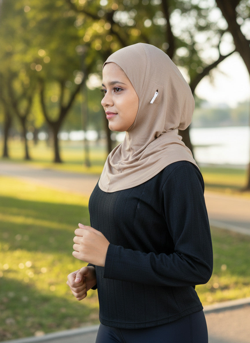 MEHAR HIJAB Sports Hijab Under Cap for Women - Stretch