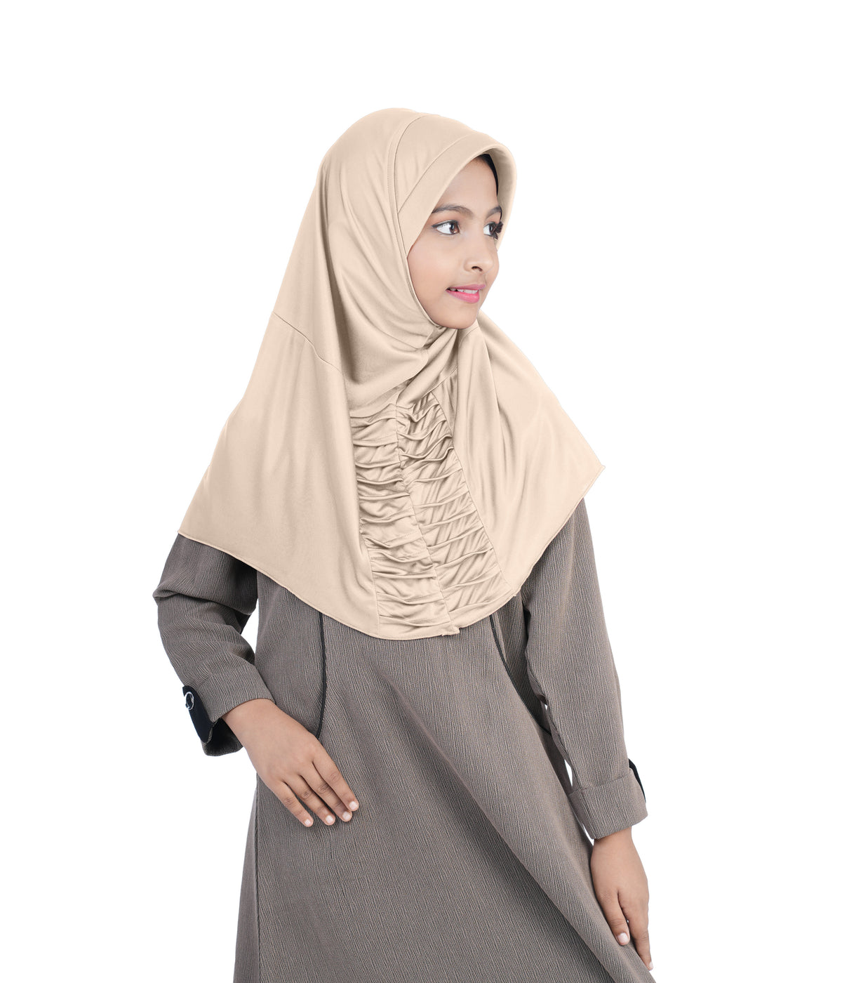 Mehar Nisa Hijab for Girls Hijabs Modest Wear with Front Pleated Detaili