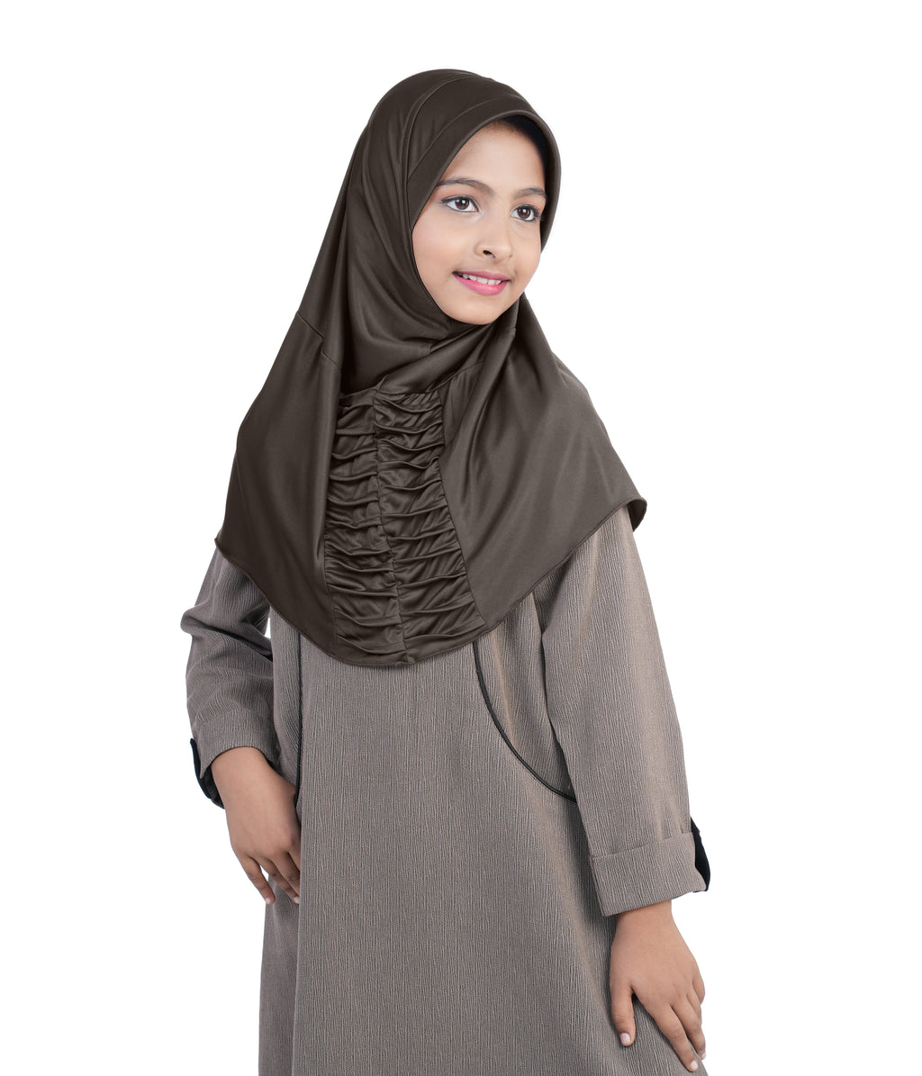Mehar Nisa Hijab for Girls Hijabs Modest Wear with Front Pleated Detaili