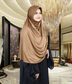 Mehar Hijab's Glamour in Modesty Fazluna Sigle side Frill Hijab XL