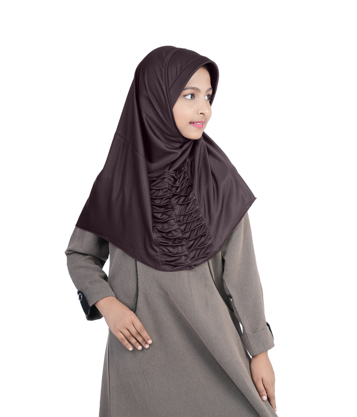 Mehar Nisa Hijab for Girls Hijabs Modest Wear with Front Pleated Detailing –