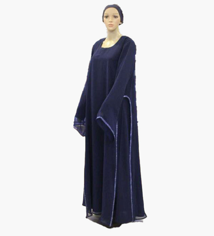 Mehar Modest Black Sunara abaya with stones