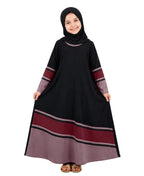 Mehar Little Shaheen Kids Abaya | Premium Lycra Crepe Islamic Dress for Girls
