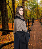 Mehar Shakira Elegant Dual-Tone Knot Hijab