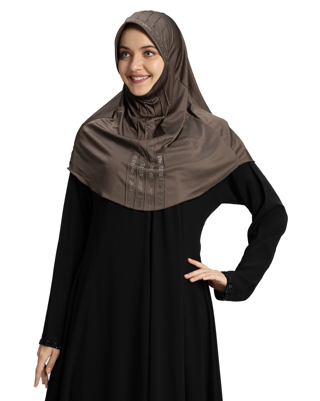 Modest Fashion Women's Soft feel good Fabric Manal Hijab Formal Grey