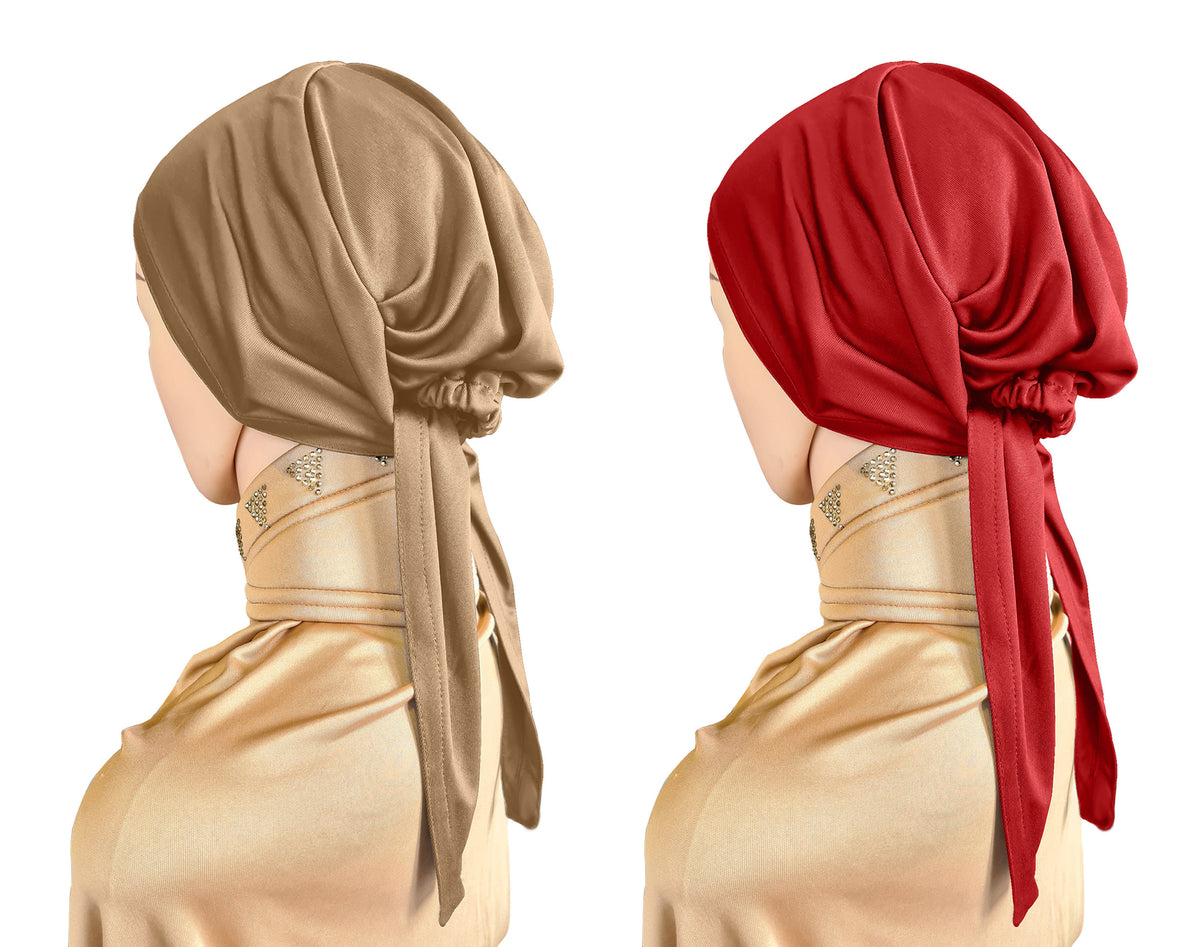 Women's Stylish Malka tale caps (set of 2)