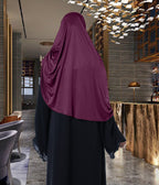 Mehar Hijab's Glamour in Modesty Fazluna Sigle side Frill Hijab XL