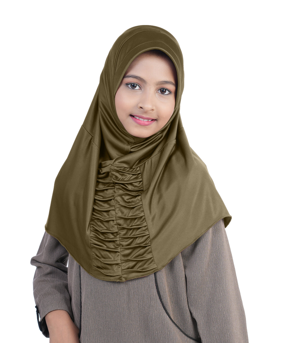 Mehar Nisa Hijab for Girls Hijabs Modest Wear with Front Pleated Detaili