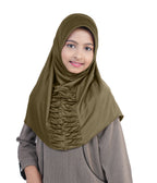 Mehar Nisa Hijab for Girls Hijabs Modest Wear with Front Pleated Detaili