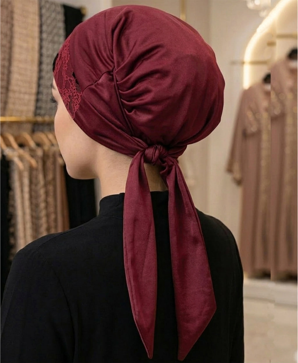 Jacquard Net Tail Cap