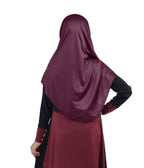 Mehar Diya Hijab for Girls – Premium Black Ready-to-Wear Islamic Hijab |