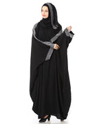 Women's Designed elegant Look SHEHARBANO feel good abaya BLACK