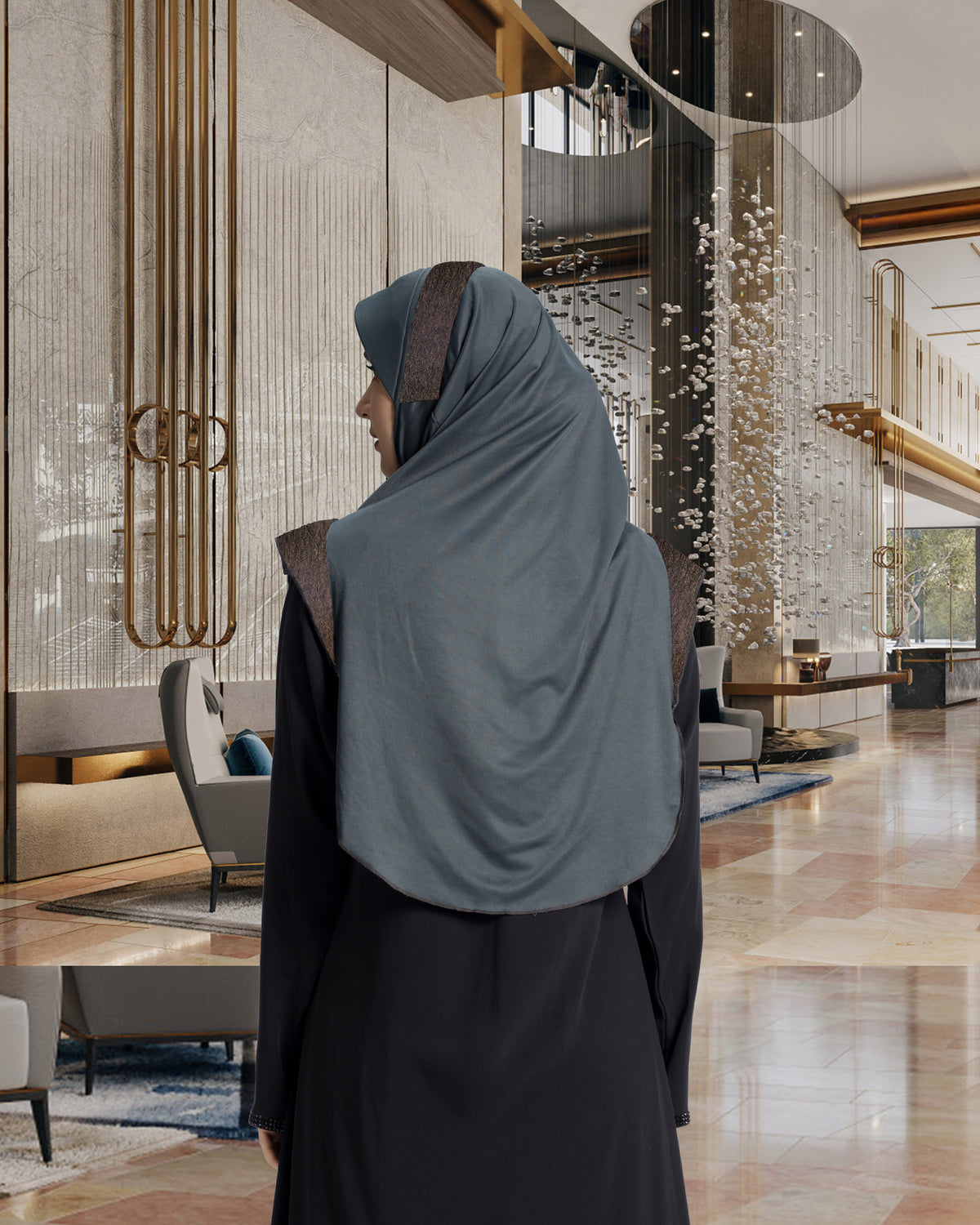 Mehar Hijab's Modest Women's Stylish Designer headwear Naaz Hijab