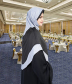 Mehar Dual-Tone Layered Elegance-Coverage-Comfort Razia Hijab