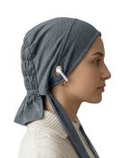 Dr. Ayesha Volume Tail Cap,Stretch Hijab with Stethoscope Ear Hole.Breat