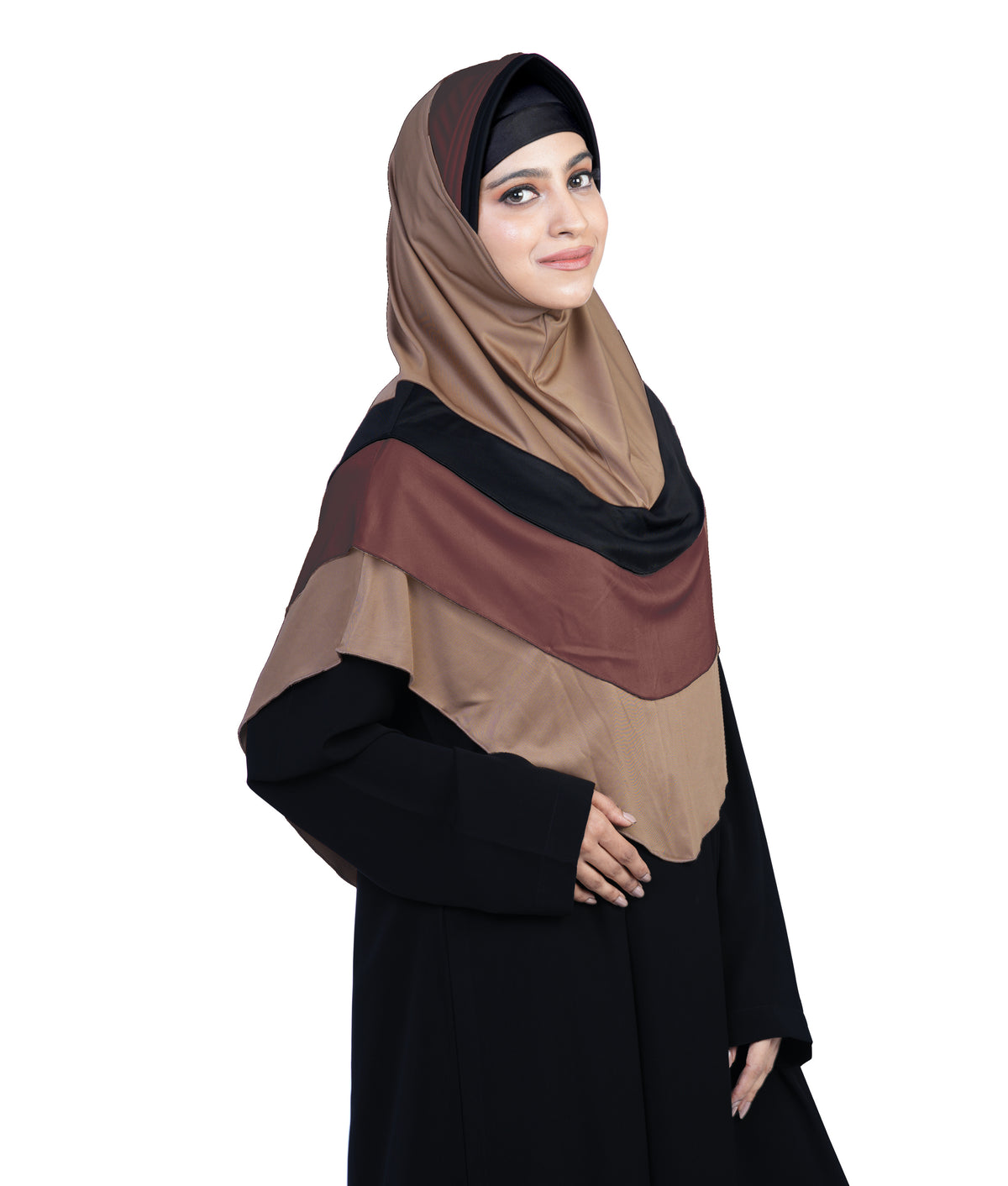 Mehar Hijab's Modest Women's Stylish Designs Layered Elegance Mehar Hijab' Hijab