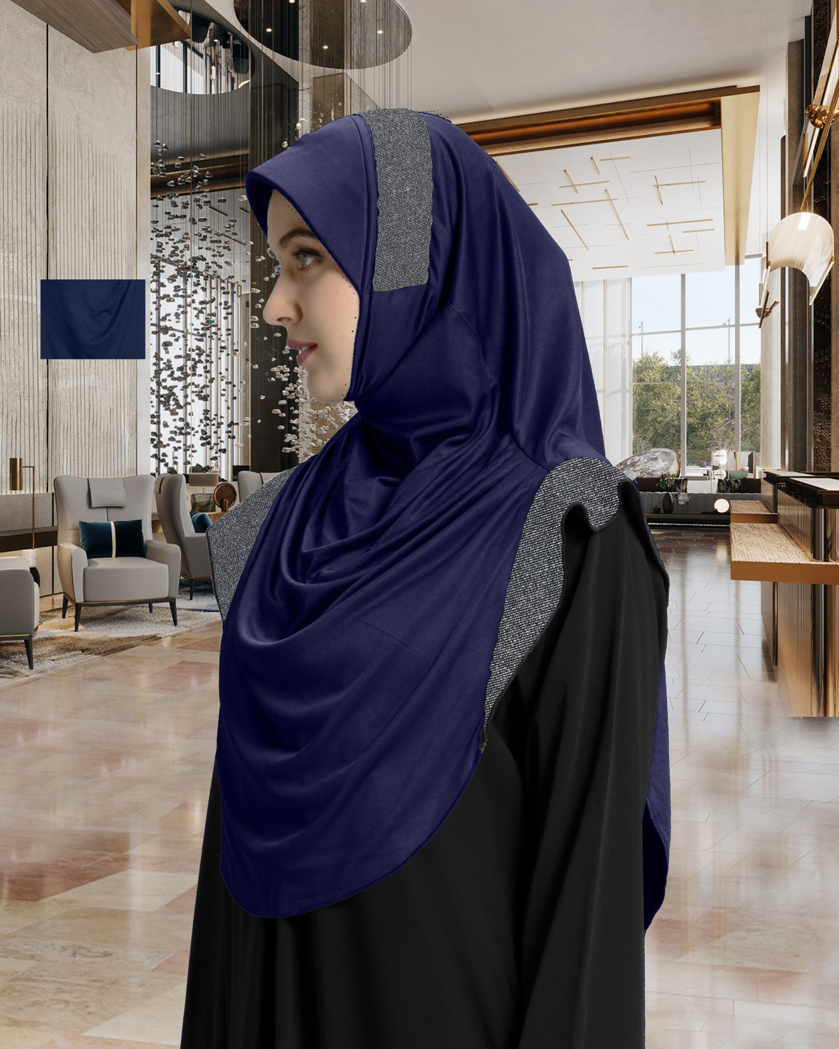 Mehar Hijab's Modest Women's Designed Stylish Cut Naaz Hijab