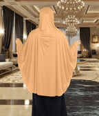 Women's Stylish Soft Rich Polyester Fabric Hanana Sleeve Hijab F Size