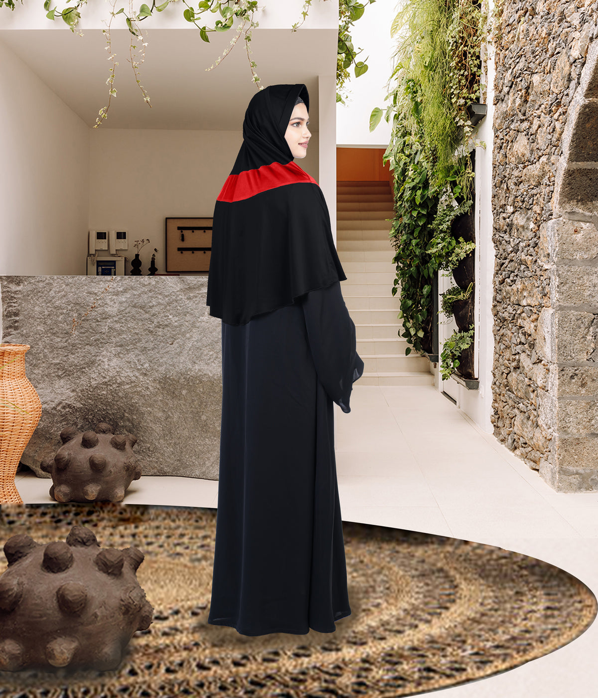 Mehar Shakira Elegant Dual-Tone Knot Hijab
