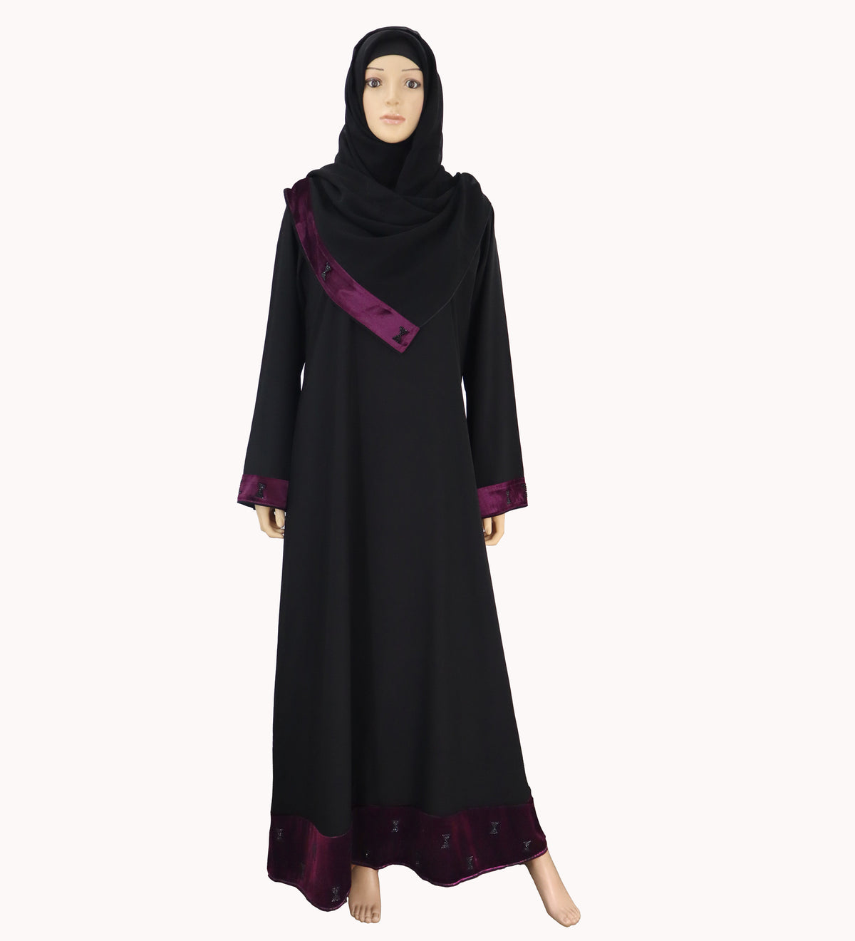 MEHAR HIJAB Rukayyat Abaya for Women - Nida, Embellished