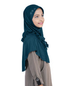 Mehar Little Nidha Hijab for Girls – Embellished with Embroidery & a