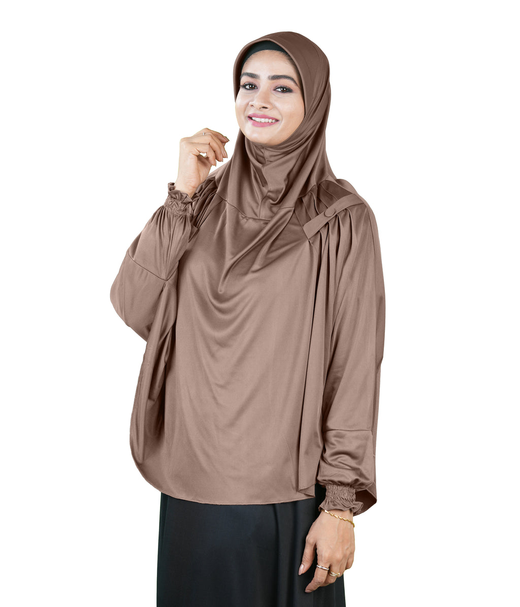 Mehar Hijabs Modest Elegant Saima Farasha type Hijab – One-Piece