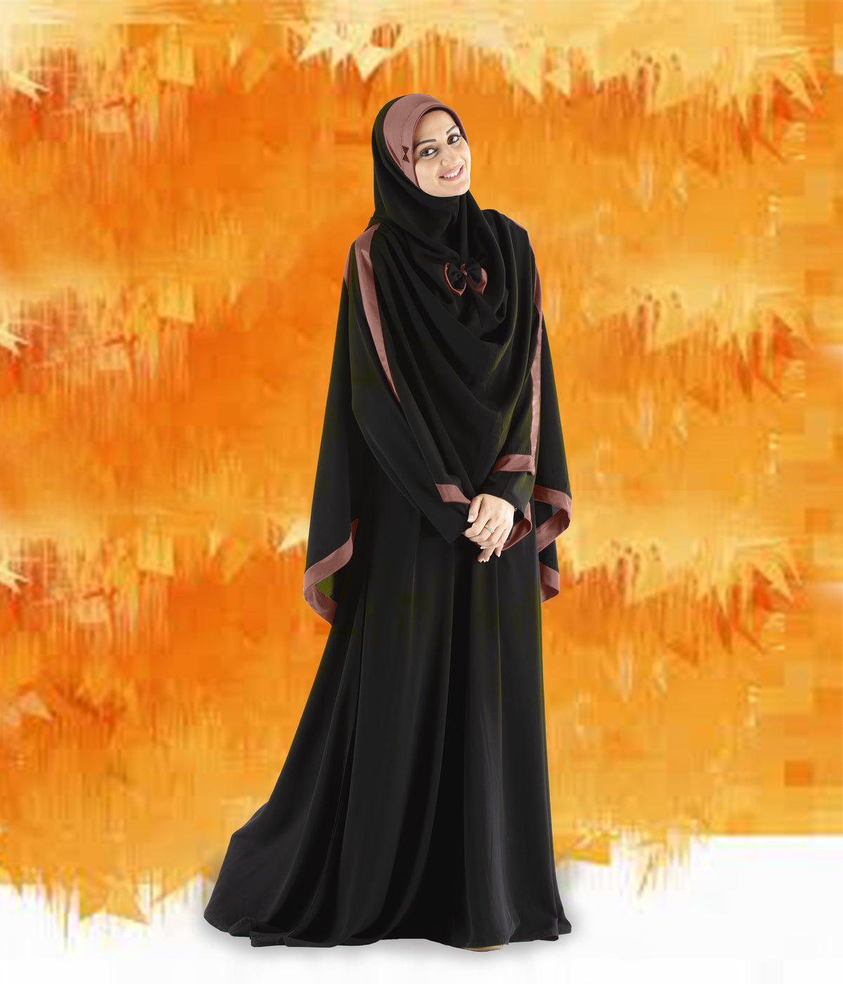 Modest Women's Stylish Soft Rich Crepe Long Hijab GHANIA KHIMAR