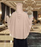 Women's Stylish Soft Rich Polyester Fabric Hanana Sleeve Hijab F Size