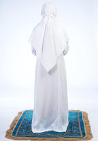 Mehar Hijab's Girls Prayer Dress Namazi dress Kids Prayer Dress White