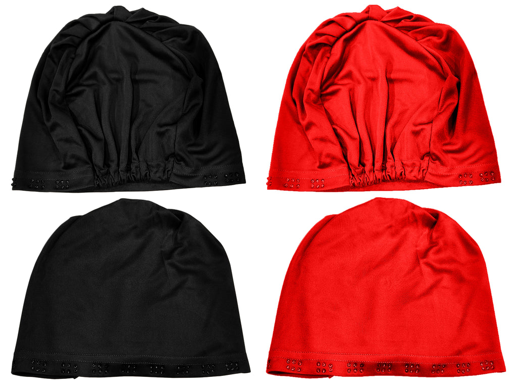 Mehar Hijab Women's Hair Bonnet SD Cap (set of 2)
