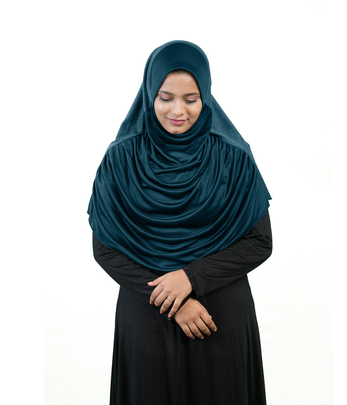 Mehar Faeezah DD Hijab – Dual-Drape Two-Tone Layered Hijab for Modest