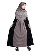 Mehar Hijab Girls's Stylish Look Dual fabric Raima Girls Abaya