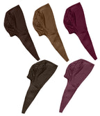 Mehar Malka T Cap – Tail Hijab Underscarf with Adjustable Back Tie | Pack of 5
