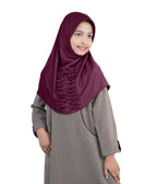 Mehar Nisa Hijab for Girls Hijabs Modest Wear with Front Pleated Detailing –