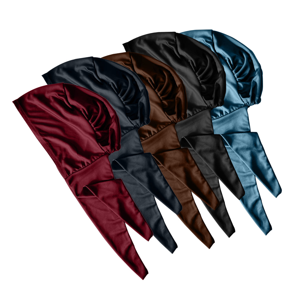 Mehar Malka T Cap – Tail Hijab Underscarf with Adjustable Back Tie | Pack of 5