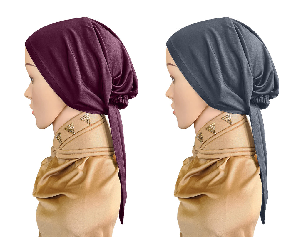 Women's Stylish Malka tale caps (set of 2)