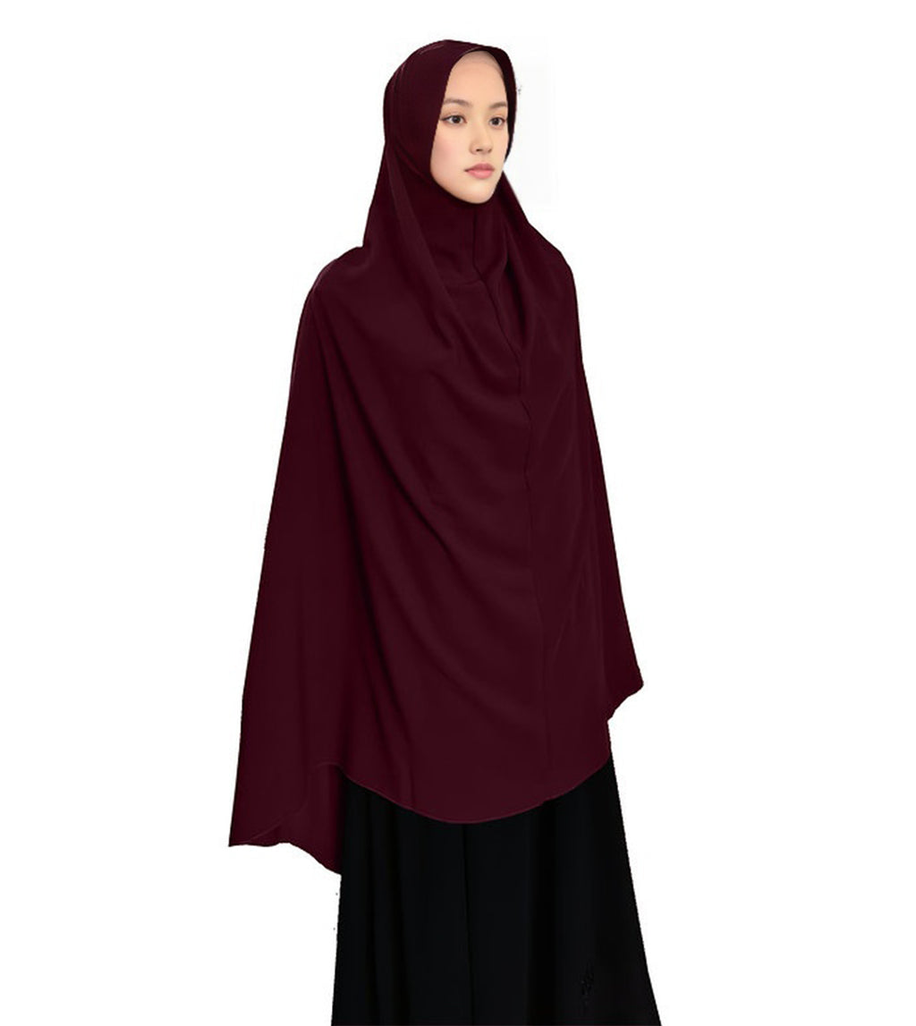Modest Women's Stylish Soft Crepe FATHIMA Round C Cap Salafi Hijab