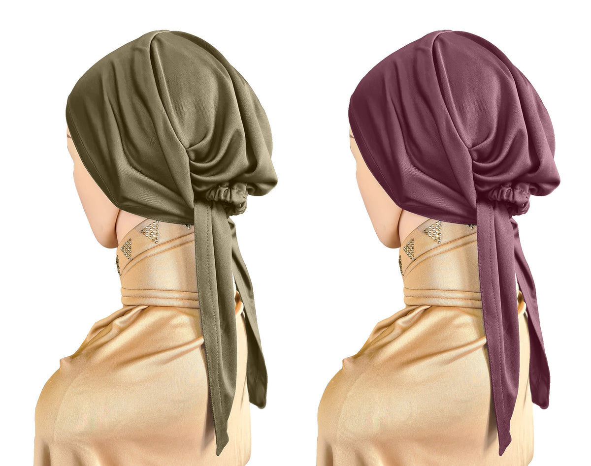 Women's Stylish Malka tale caps (set of 2)