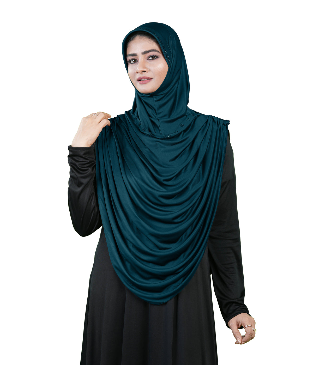 Modest Fashion by Mehar Laila Two-Piece Frilled Hijab Set