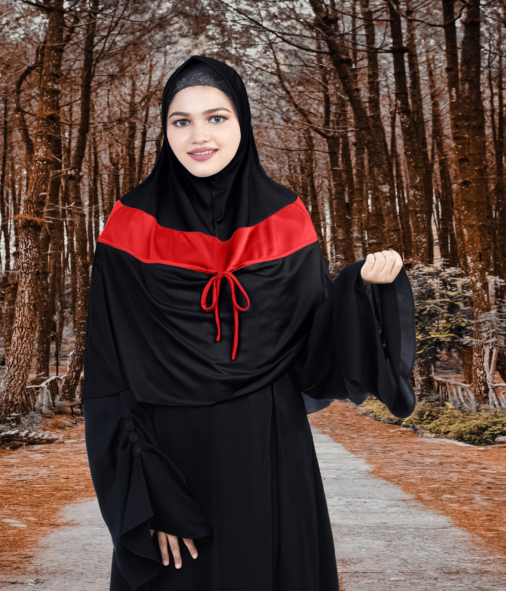 Mehar Shakira Elegant Dual-Tone Knot Hijab