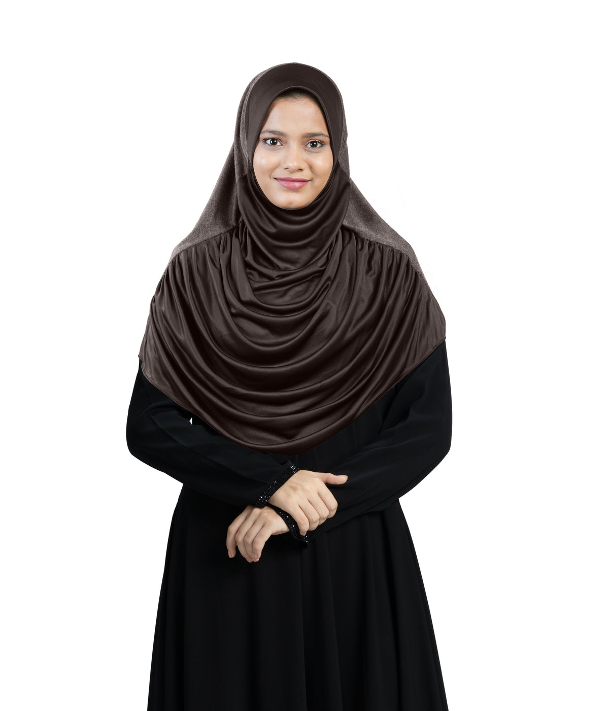Mehar Faeezah DD Hijab – Dual-Drape Two-Tone Layered Hijab for Modest Elegance