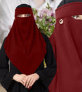 Muslim Modest Women's Sana Single Layer Niqab-Face Veil/Nosepiece