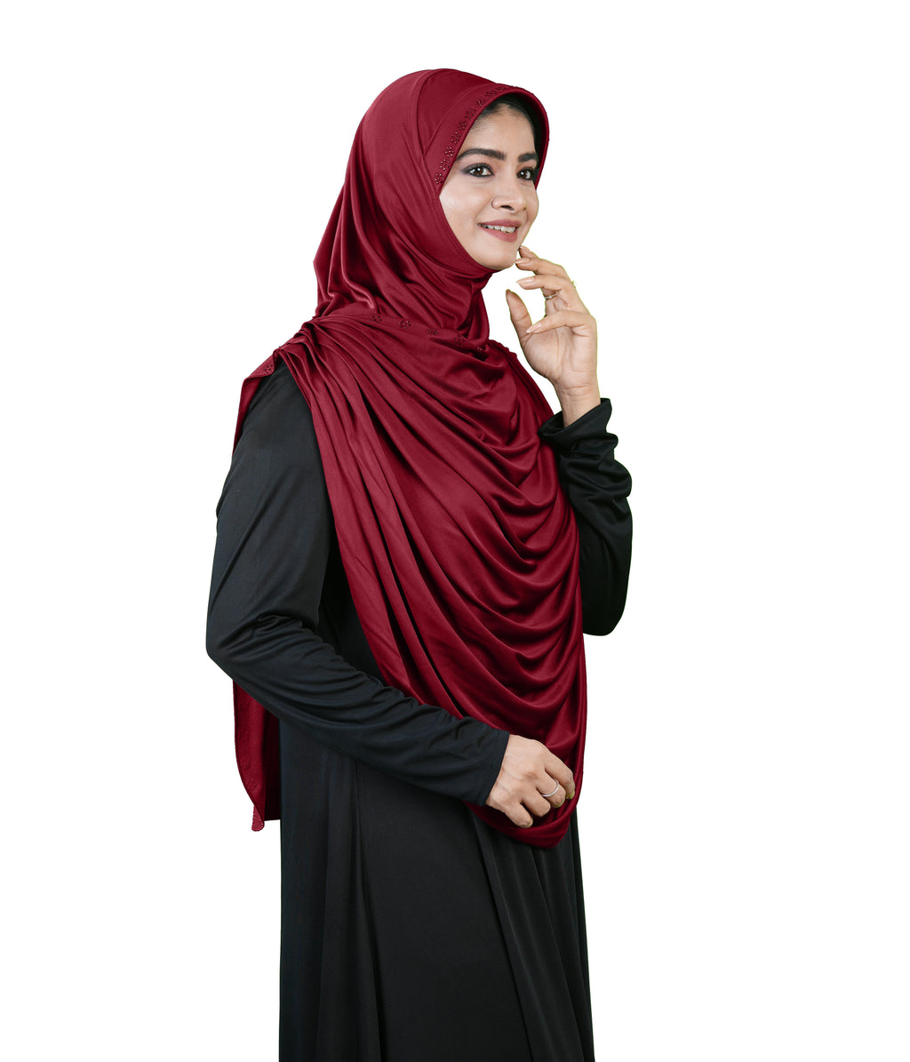 Modest Fashion by Mehar Laila Two-Piece Frilled Hijab Set