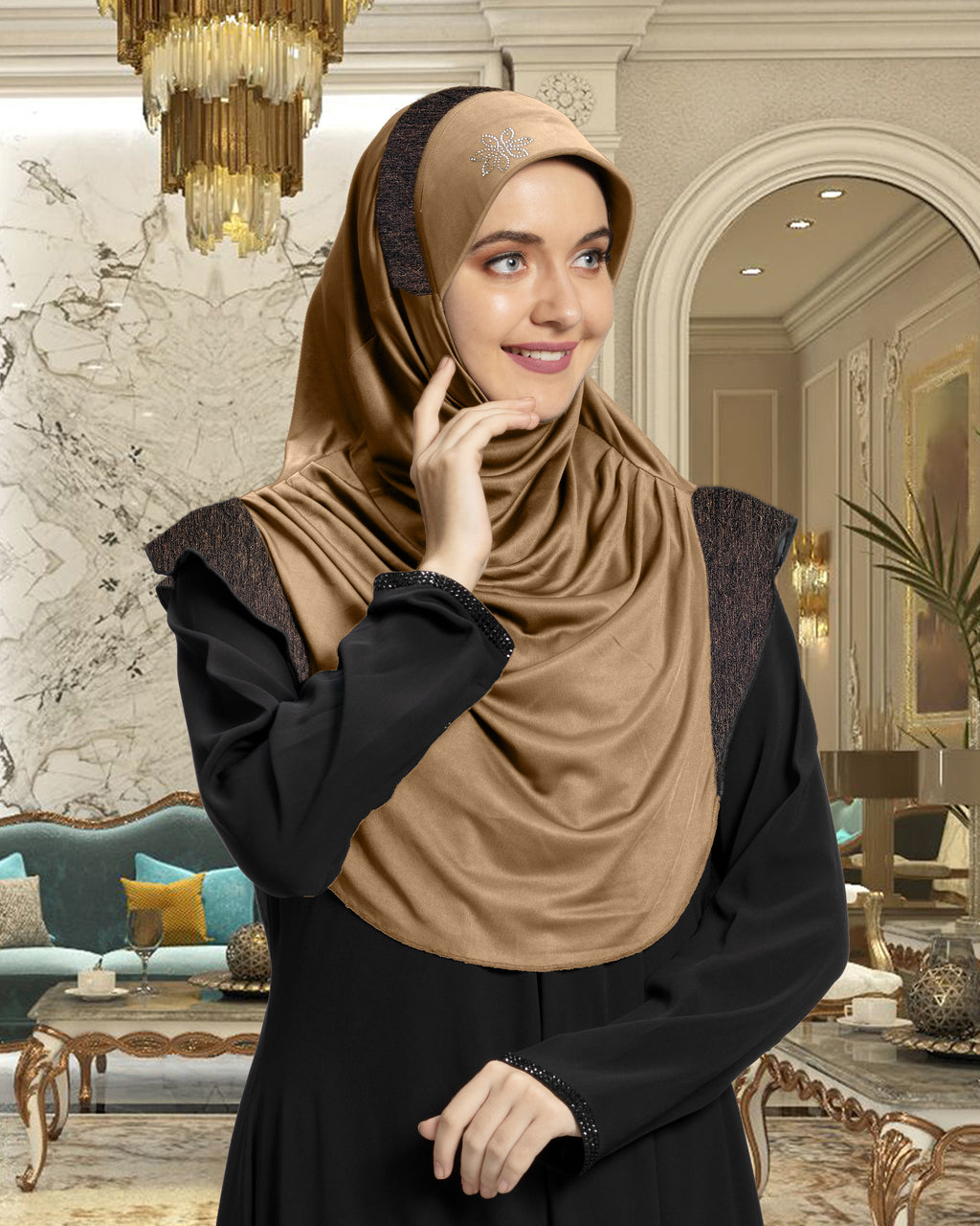 Mehar Hijab's Modest Women's Stylish Designer headwear Naaz Hijab