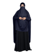 Mehar Hijabs Safia Face Mask Long Hijab for Women – Full Coverage Khimar